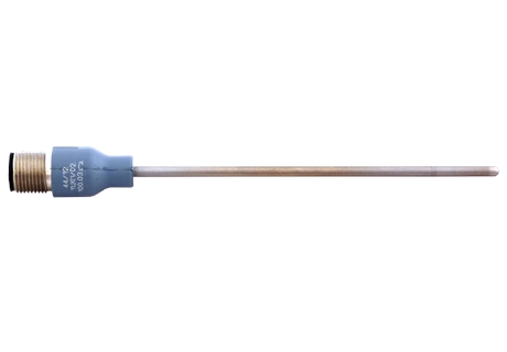 PTS-P Mantel – Widerstandsthermometer M12; Einbaulänge: 100 mm; Durchmesser: 3 mm:   PTS-P Mantel – Widerstandsthermometer M12   Sensorelement:  Messwiderstan